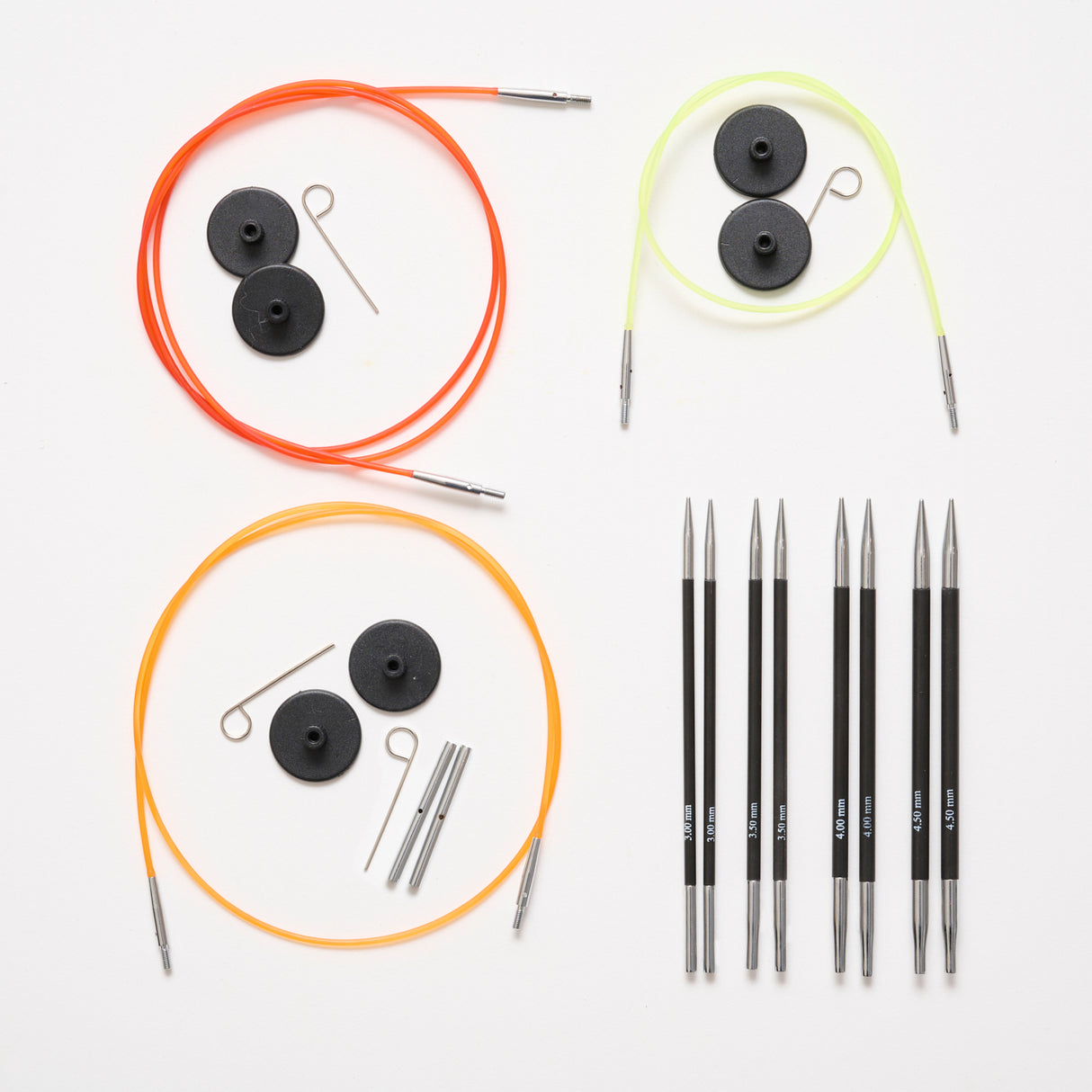 Karbonz Interchangeable Circular Needle Set Beginner 3.00-4.50mm