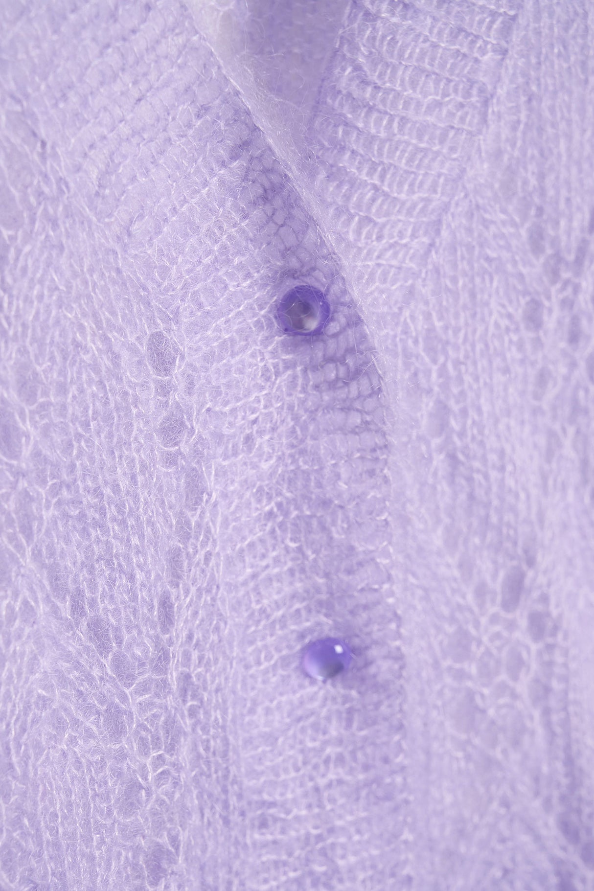 Cardigan with eyelet pattern