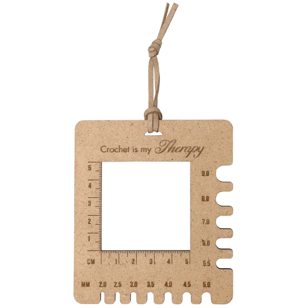 Go Handmade Gauge of Crochet Tension & Needle Size 9 x 10.4cm