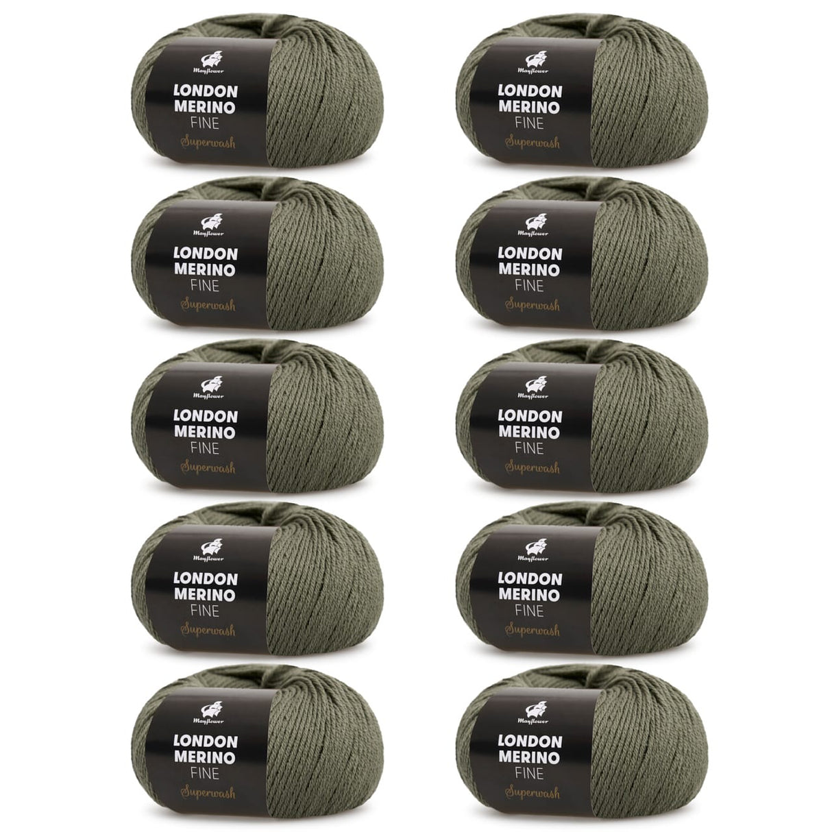 London Merino Fine 2nd sorting 10-pack