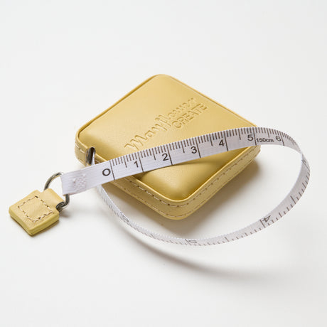 Mayflower Create Measuring Tape Square in PU Leather 150cm Yellow