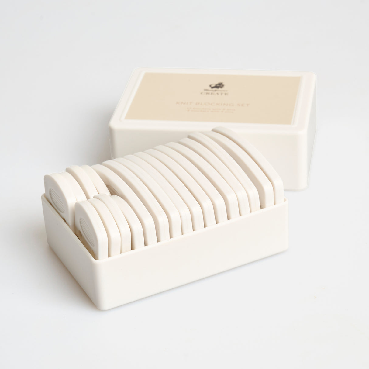 Mayflower Create Knitting Blocks - 12 Blocks with 8 Needles + 8 Blocks with 4 Needles