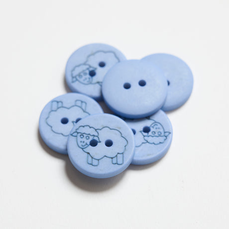 Mayflower Create buttons - Light Blue 15MM 6pcs/bag