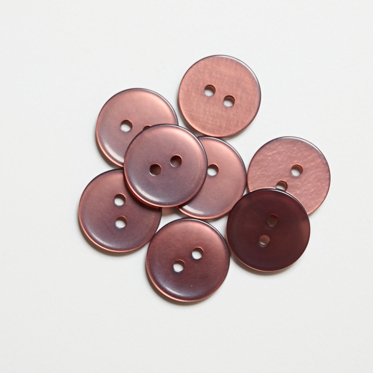 Mayflower Create Knapper - 2-Huls Transpla 14-23MM - Transparent Rosa