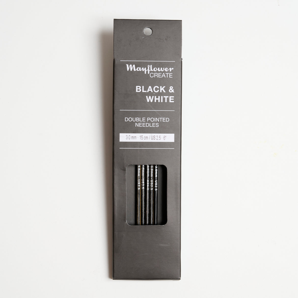 Mayflower Create Black & White Double-pointed needles