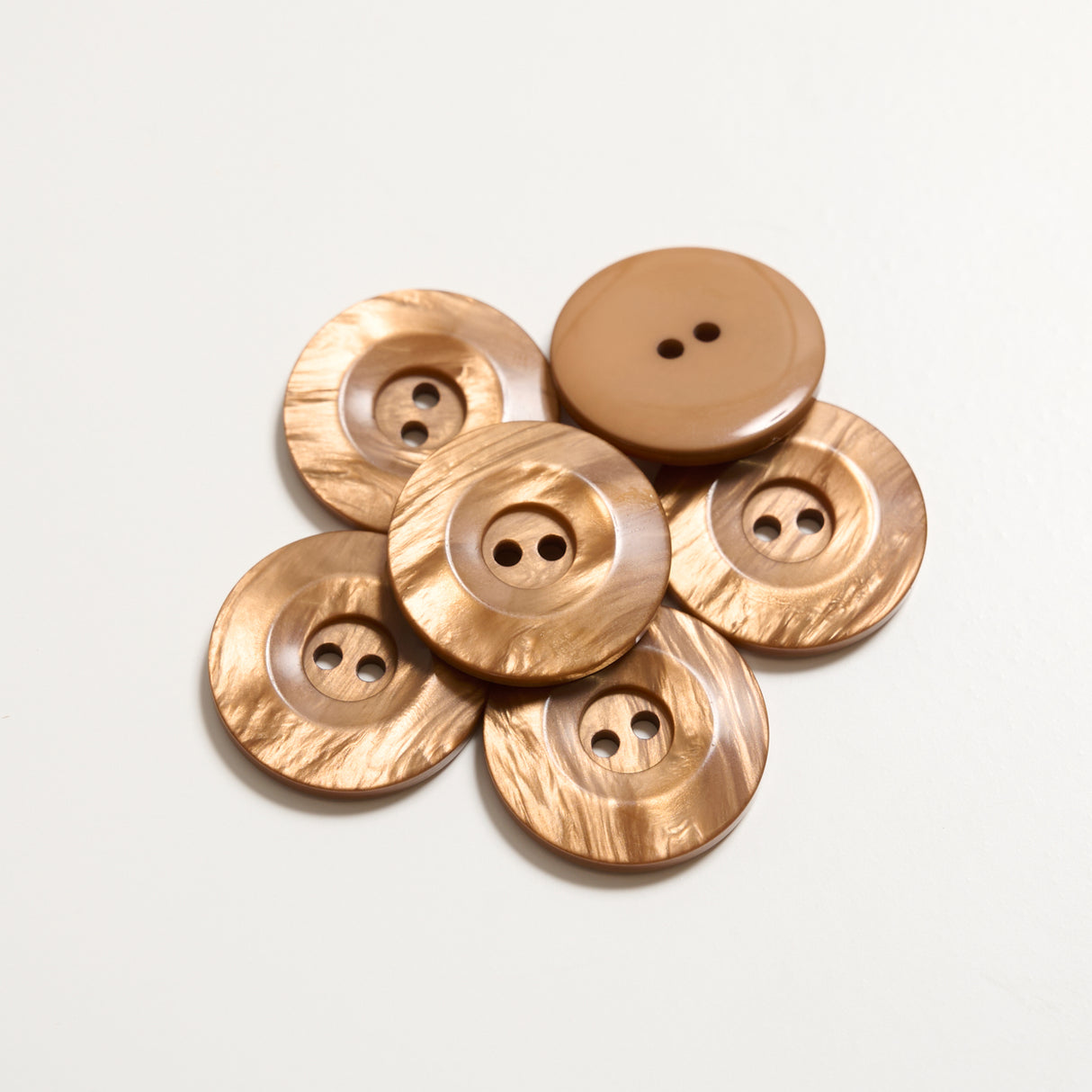 Mayflower Create Buttons - 2-Hole Stone Look (6 pcs.)