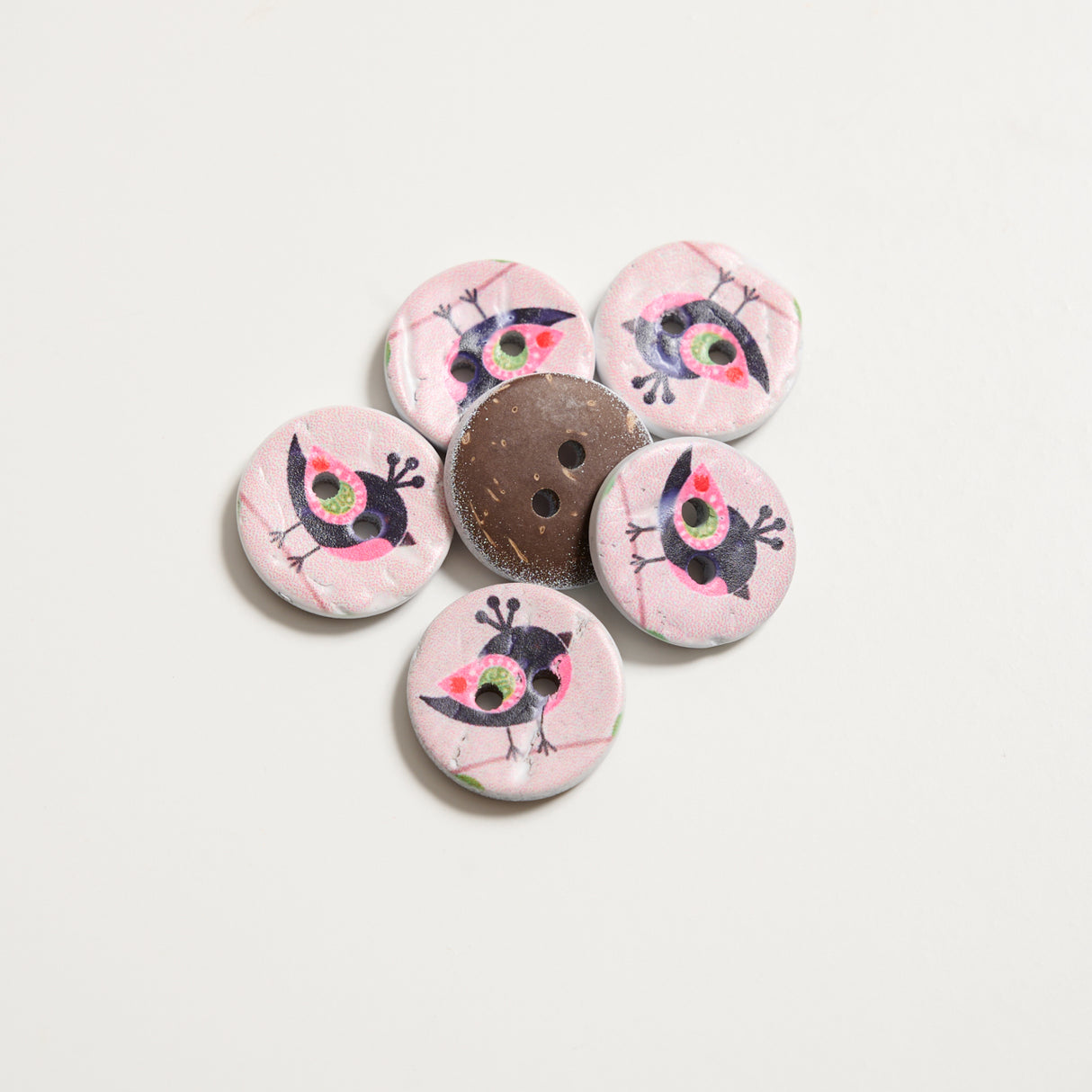 Mayflower Create Buttons - Bird (6 pcs.)