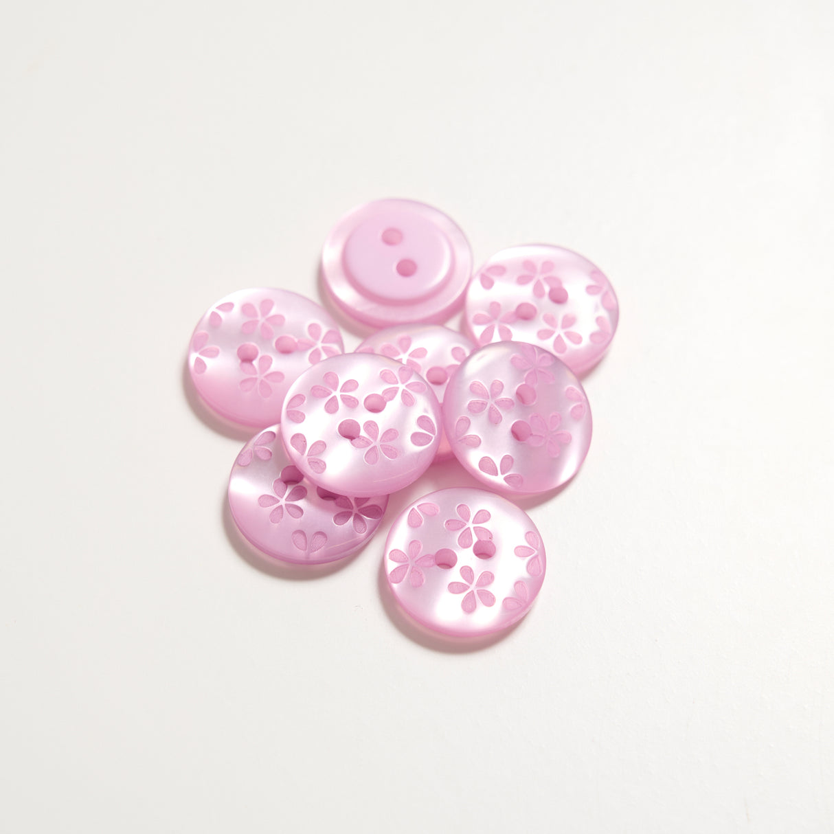 Mayflower Create Buttons - 2-Hole With Flower (8 pcs.)
