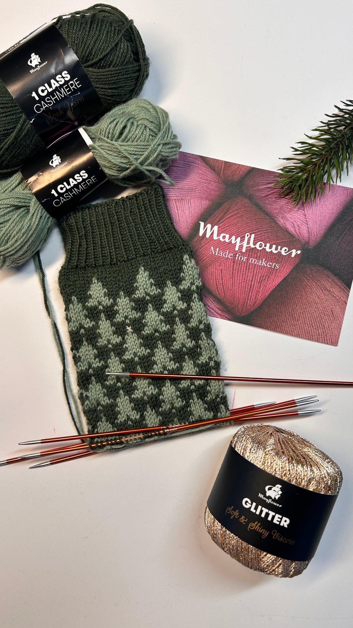 'Oh Christmas Tree' Knitted Socks