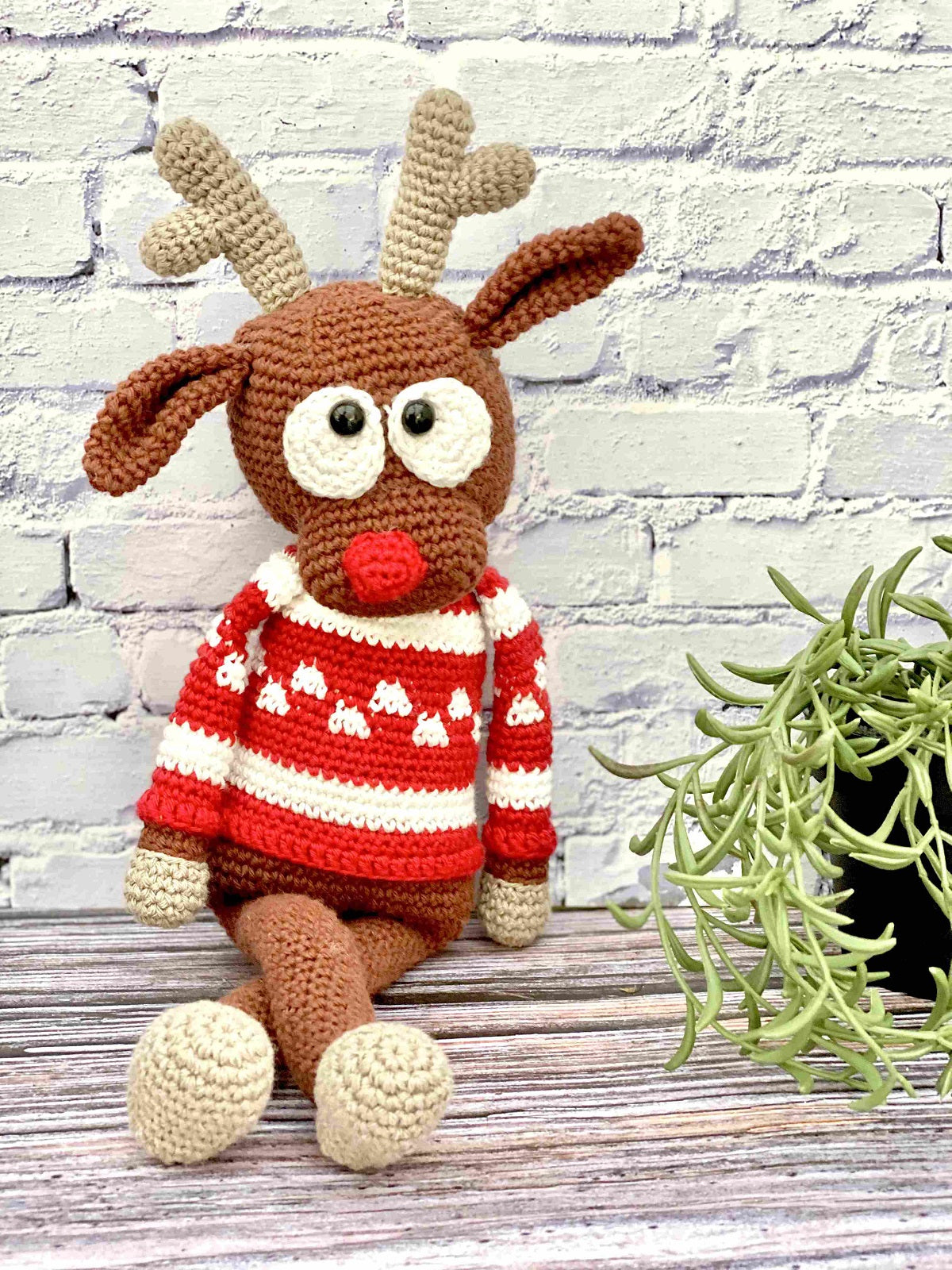 The reindeer Rupert Pattern