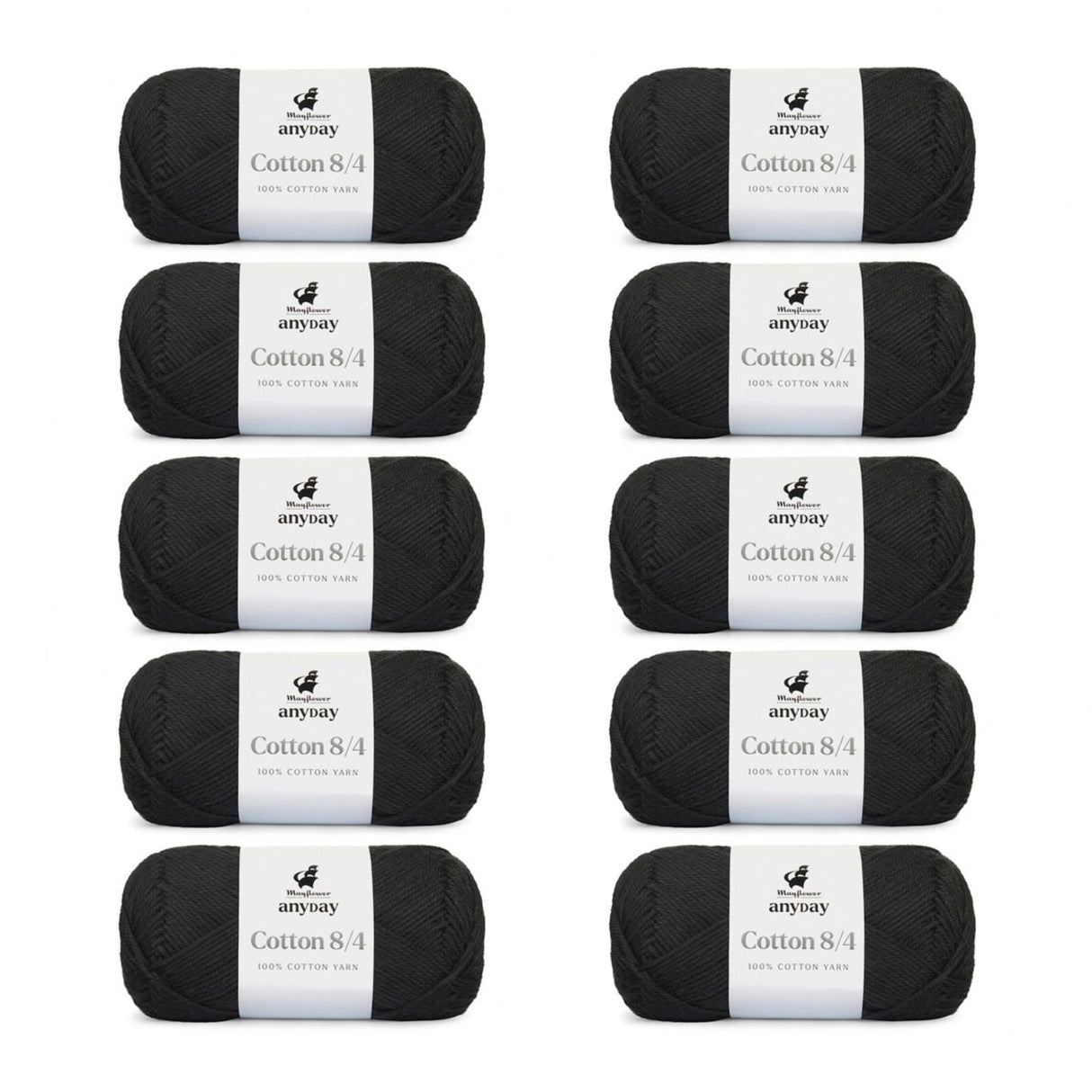 ANYDAY Cotton 8/4 10-pak