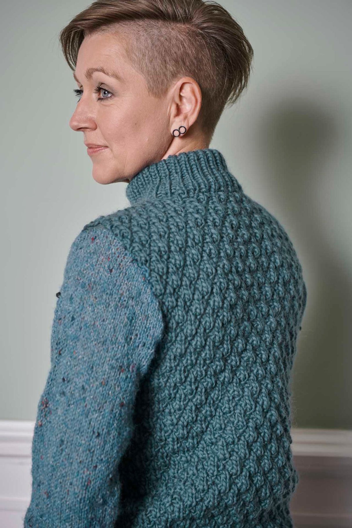FR1 - Sweater with texture and Casablanca sleeves