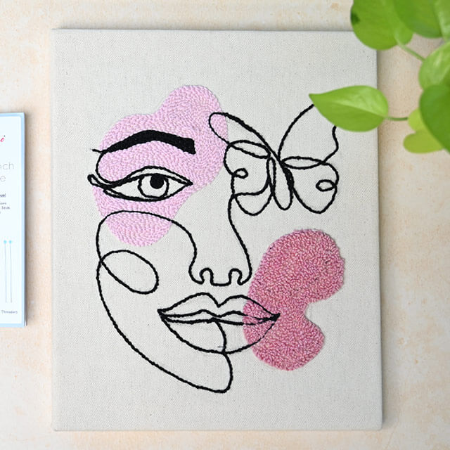 Punch needle rectangular frames 2 pcs