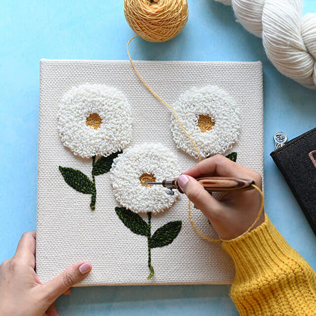 Punch needle square frames 2 pcs