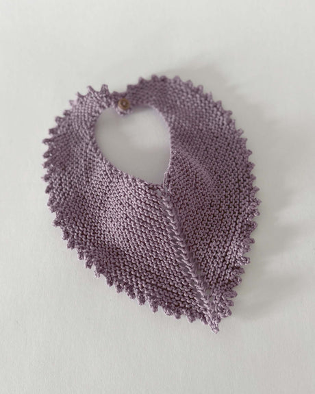 Knitted bib