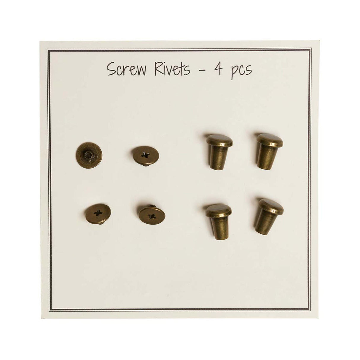 Go Handmade Screw nuts L 10mm x 8.2mm Ø 4 pcs. Bronze