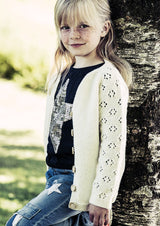 Top-down kids cardigan