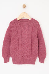 Cable sweater in pearl knit - Merry Style