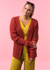 Cardigan with v-neck and buttons 