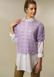 Blouse with eyelet pattern 