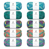 ANYDAY Cotton 8/4 Print Colorbag 10-pack 