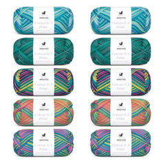 ANYDAY Cotton 8/4 Print Colorbag 10-pack 