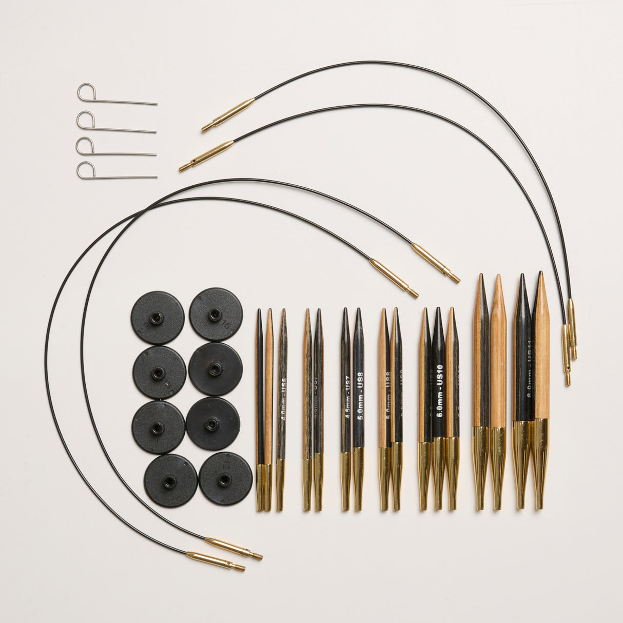 Mayflower Create Black & White Interchangeable Circular Needle Set 