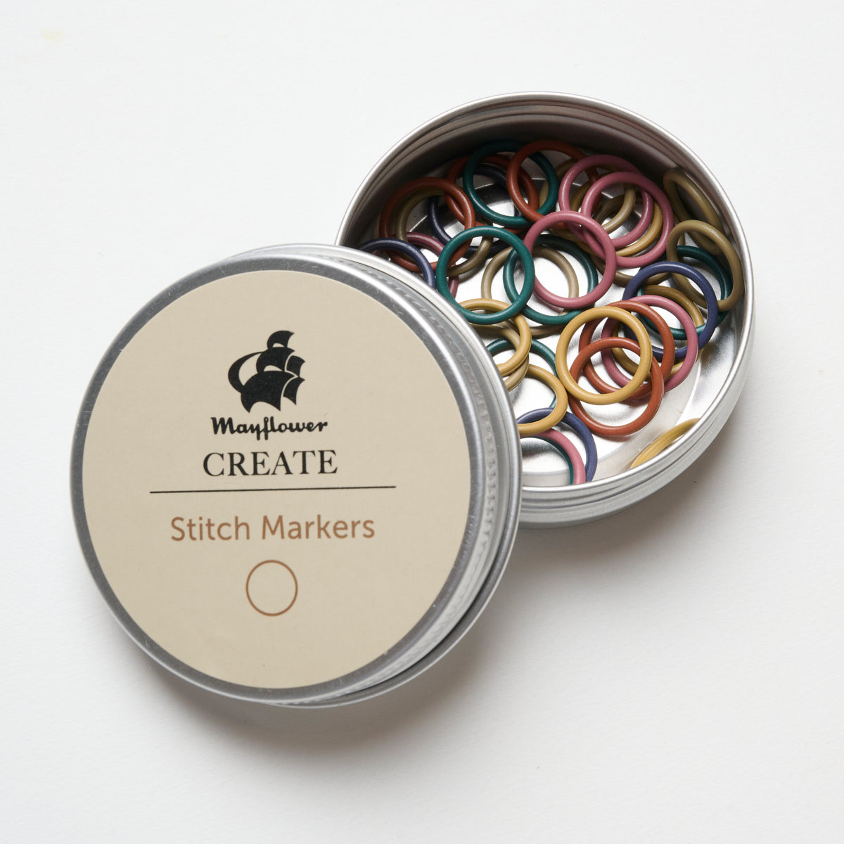 Mayflower Create Stitch markers mix Metal Round 42 pcs. - Mix 2