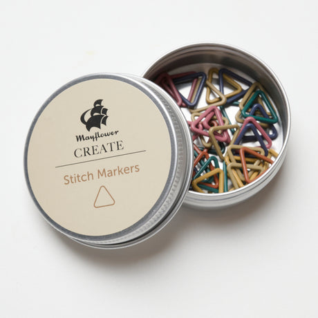 Mayflower Create Stitch markers mix Metal Triangular 42 pcs. - Mix 2