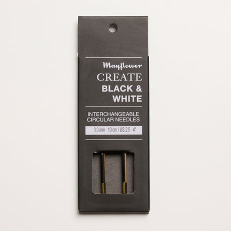 Mayflower Create Black & White Interchangeable Circular Needles 