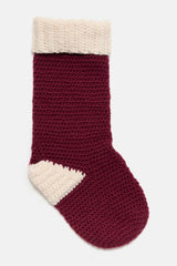 Bach's crocheted Christmas sock