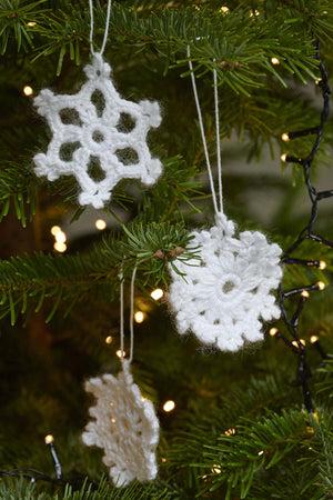 Crochet snowflakes