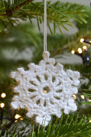 Crochet snowflakes