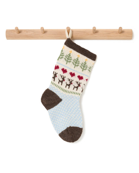 LF04 - Knitted Christmas sock with reindeer