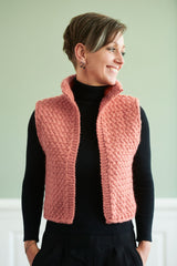 FR62 - Vest with braided pattern 