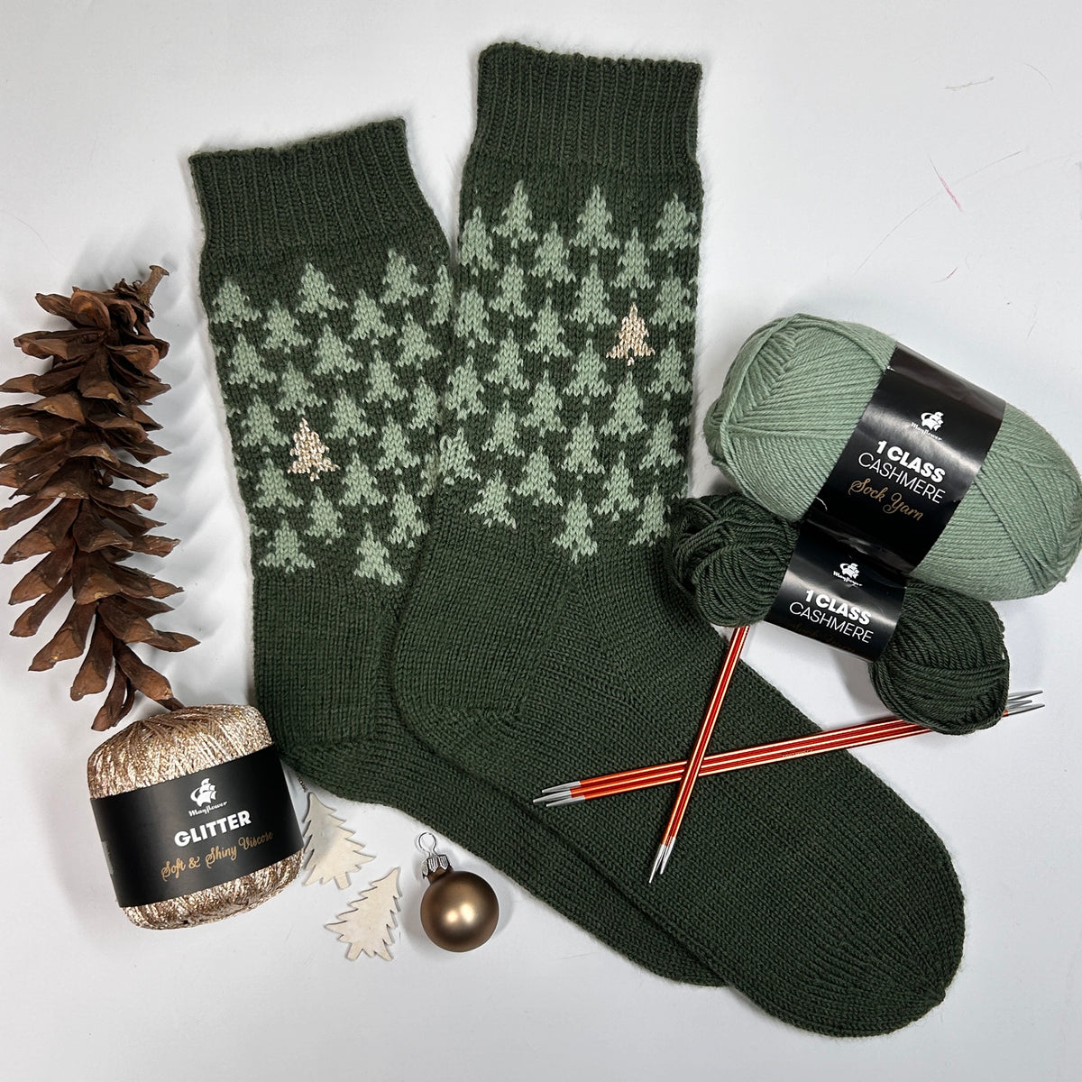 'Oh Christmas Tree' Knitted Socks