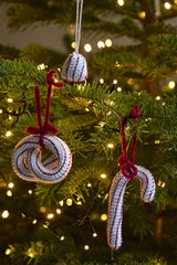 Crochet bun ornaments