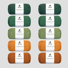 ANYDAY Cotton 8/4 Colorbag 10-pack