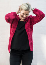 Brombærmønsteret dame cardigan