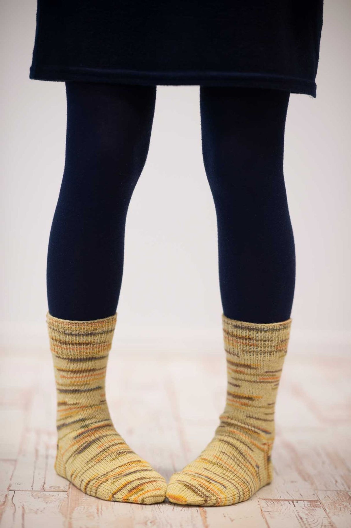 Simple socks in Honeybee Print