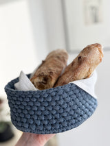 Crocheted basket 