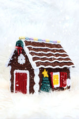 Crochet gingerbread house