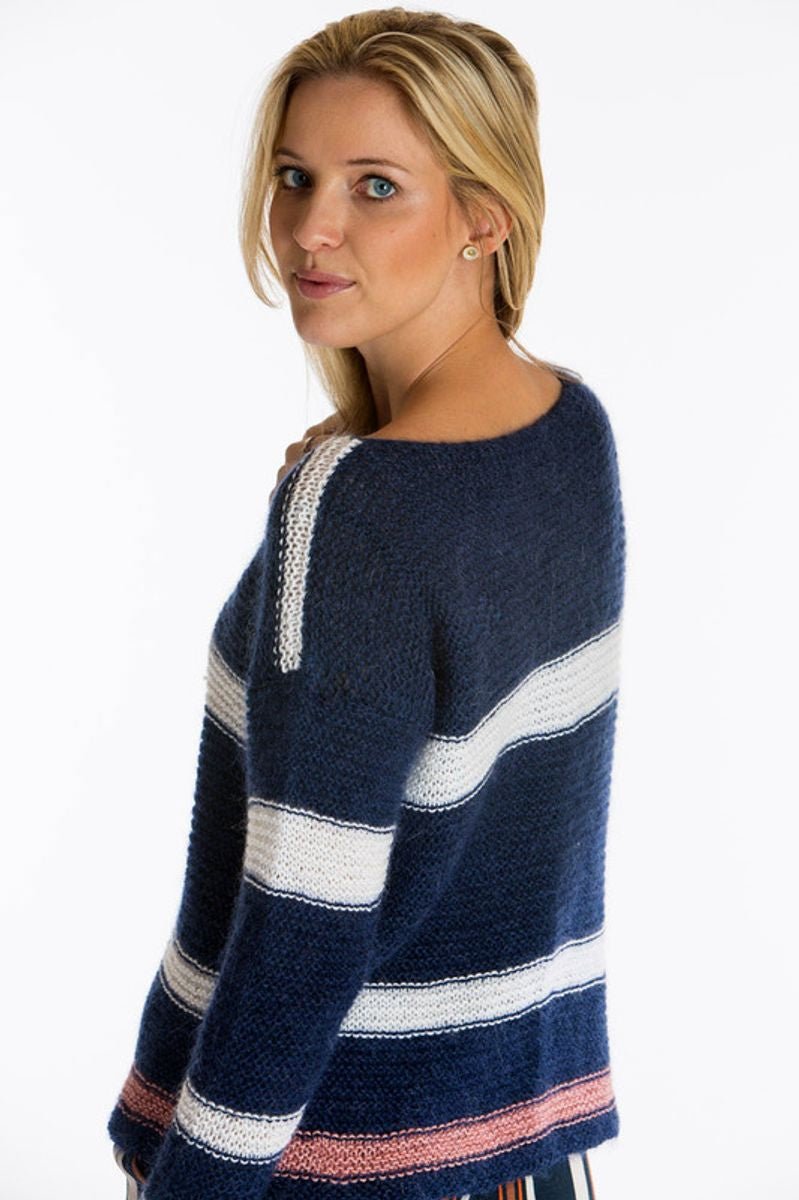 Sweater med striber i Mayflower