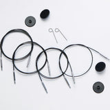 Swivel Wires Stainless Steel Black 