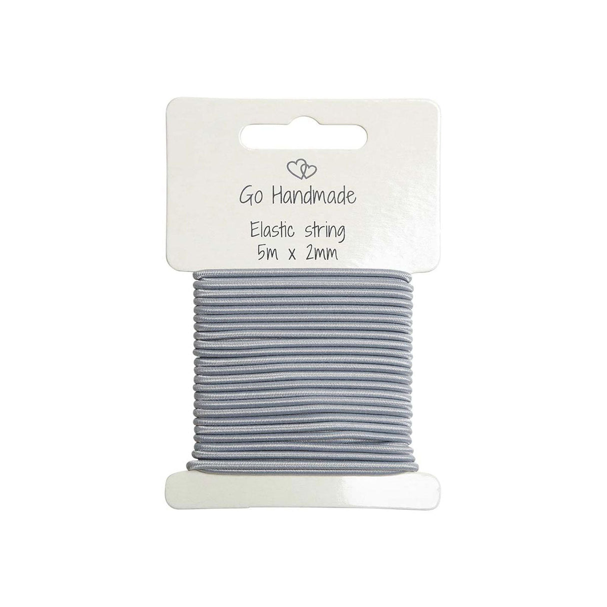 Go Handmade Elastic cord 5m x 2mm Gray/Blue 