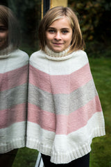 Striped poncho