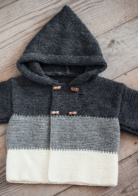 Hooded cardigan for baby