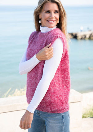 Vest in Super Kid Silk 