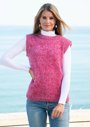 Vest in Super Kid Silk 