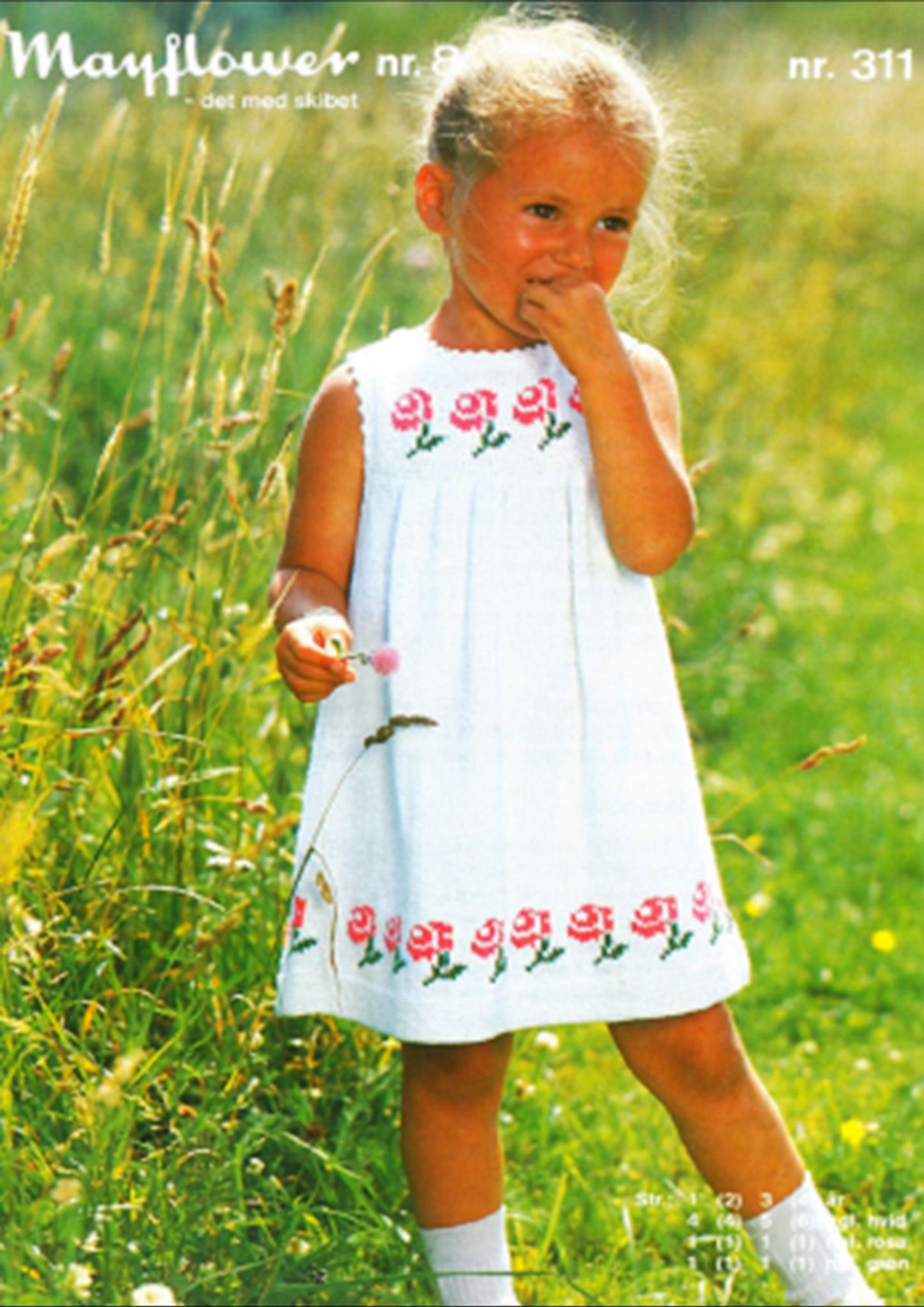 Retro dress with roses